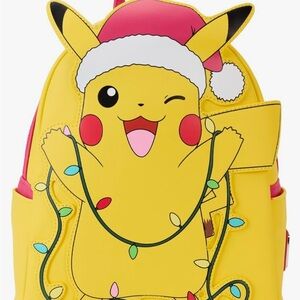 NWT Loungefly Pokeman Holiday Pikachu LIGHTUP  Backpack